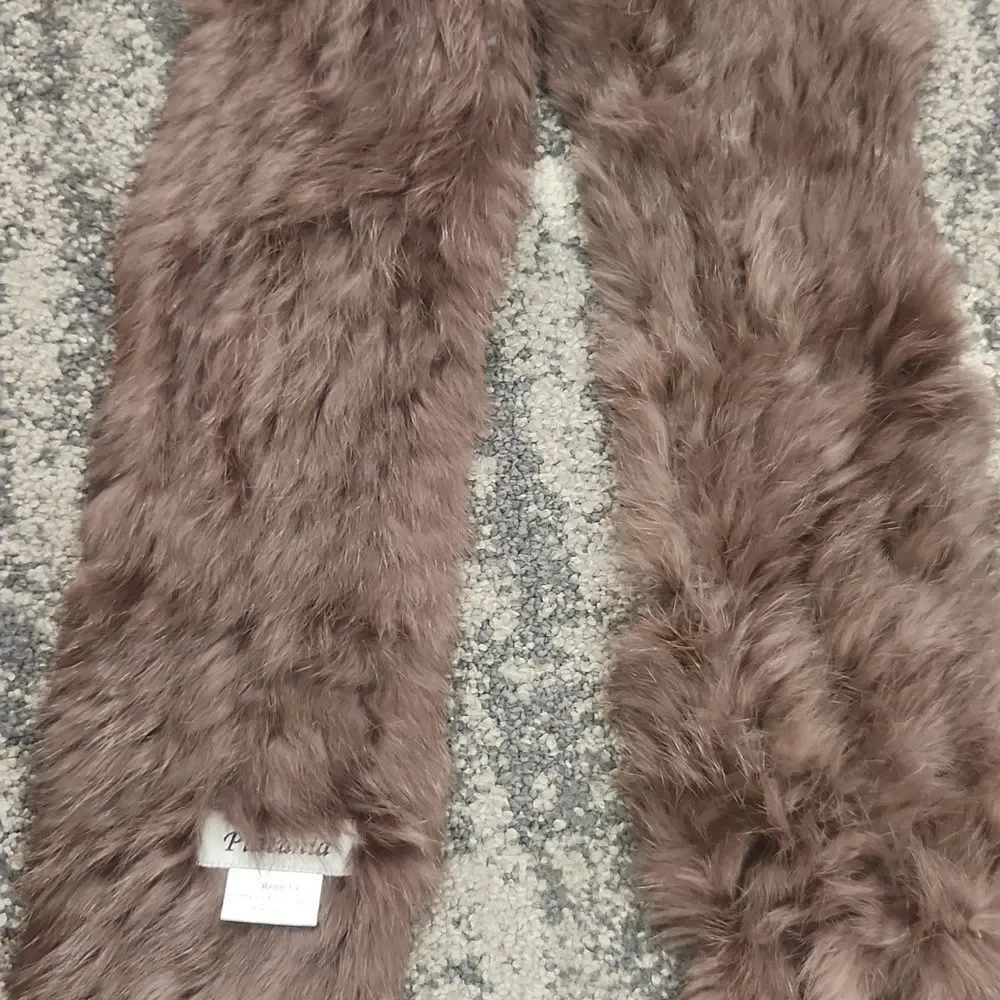 Platania Rabbit Fur Scarf